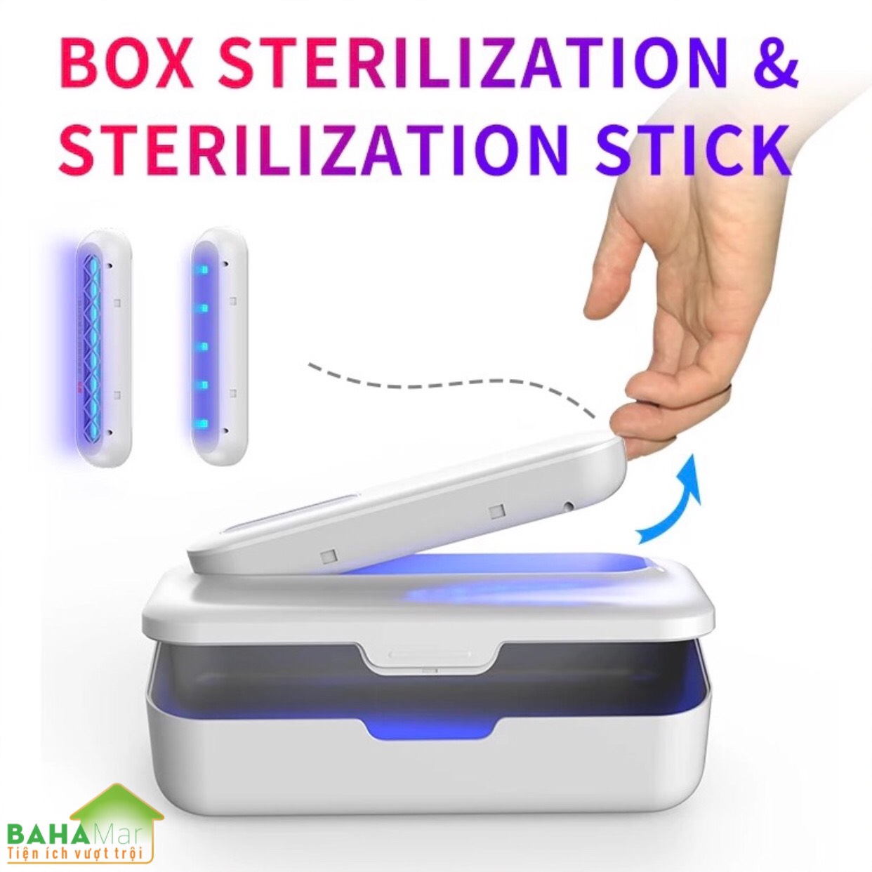 HỘP THANH LỌC KHỬ KHUẨN ĐỒ DÙNG, ĐỒ CHƠI, ĐỒ LÓT BẰNG ĐÈN OZONE VÀ TIA UV "BAHAMAR" có hai chức năng tinh lọc tia cực tím và ozone, thanh lọc khả năng mạnh hơn, cho bạn bảo vệ kép.
