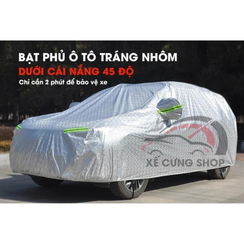 Bạt phủ xe ô tô Chevrolet Spark,Aveo,Cruze,Traiblazer,Colorado,Captiva,Orlander - BẠT PHỦ 3 LỚP CÓ khóa kéo cánh cửa