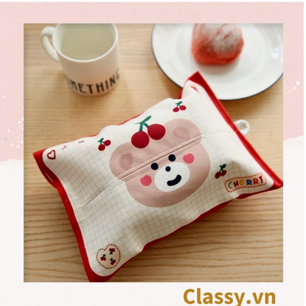 Hộp đựng khăn giấy Classy bằng vải cotton ngộ nghĩnh T1509