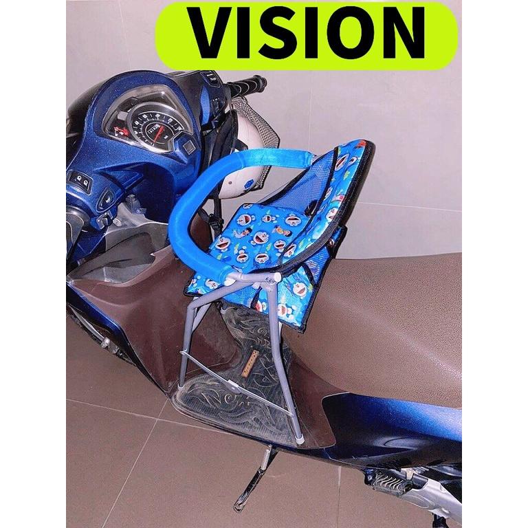 Ghế ngồi xe Vision có vòng an toàn , GHẾ GA XẾP SẮT SƠN TĨNH ĐIỆN