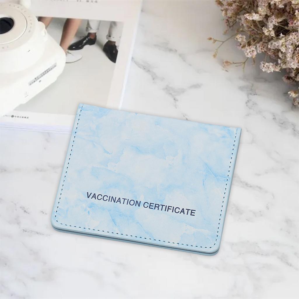 2x Vaccination Card Protective Cover Leather CDC Card Holder Cover holder