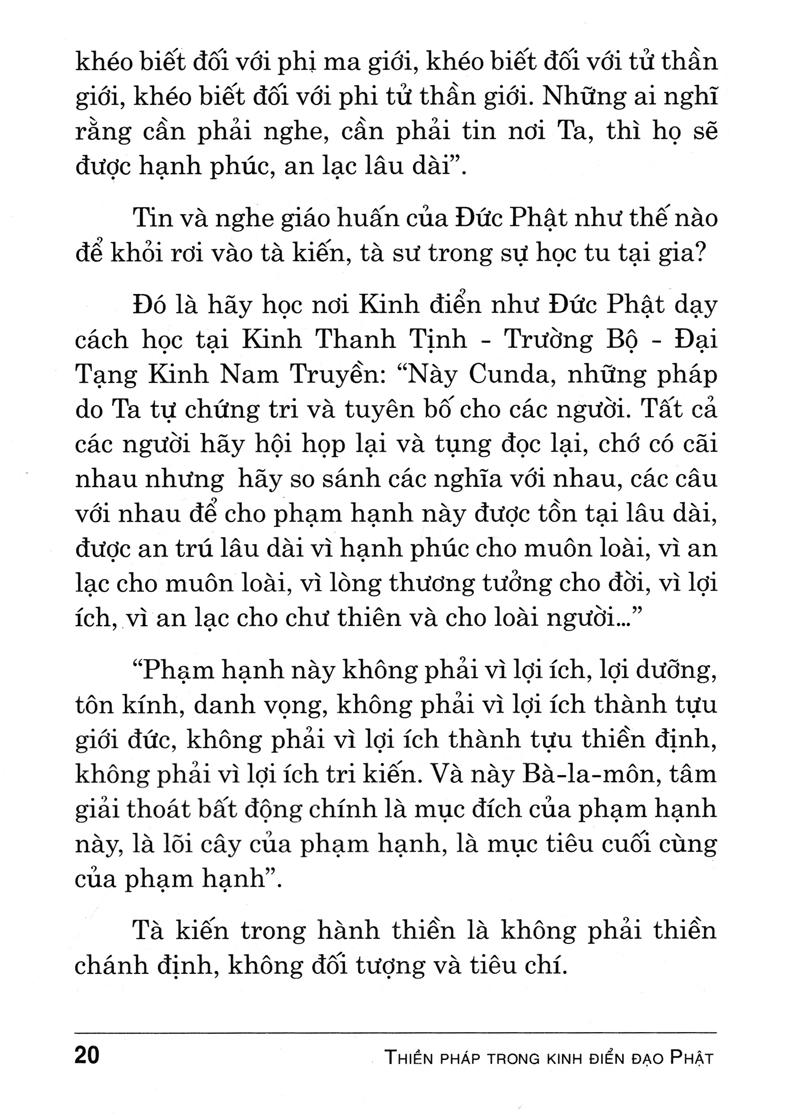 Thiền Pháp Trong Kinh Điển Đạo Phật