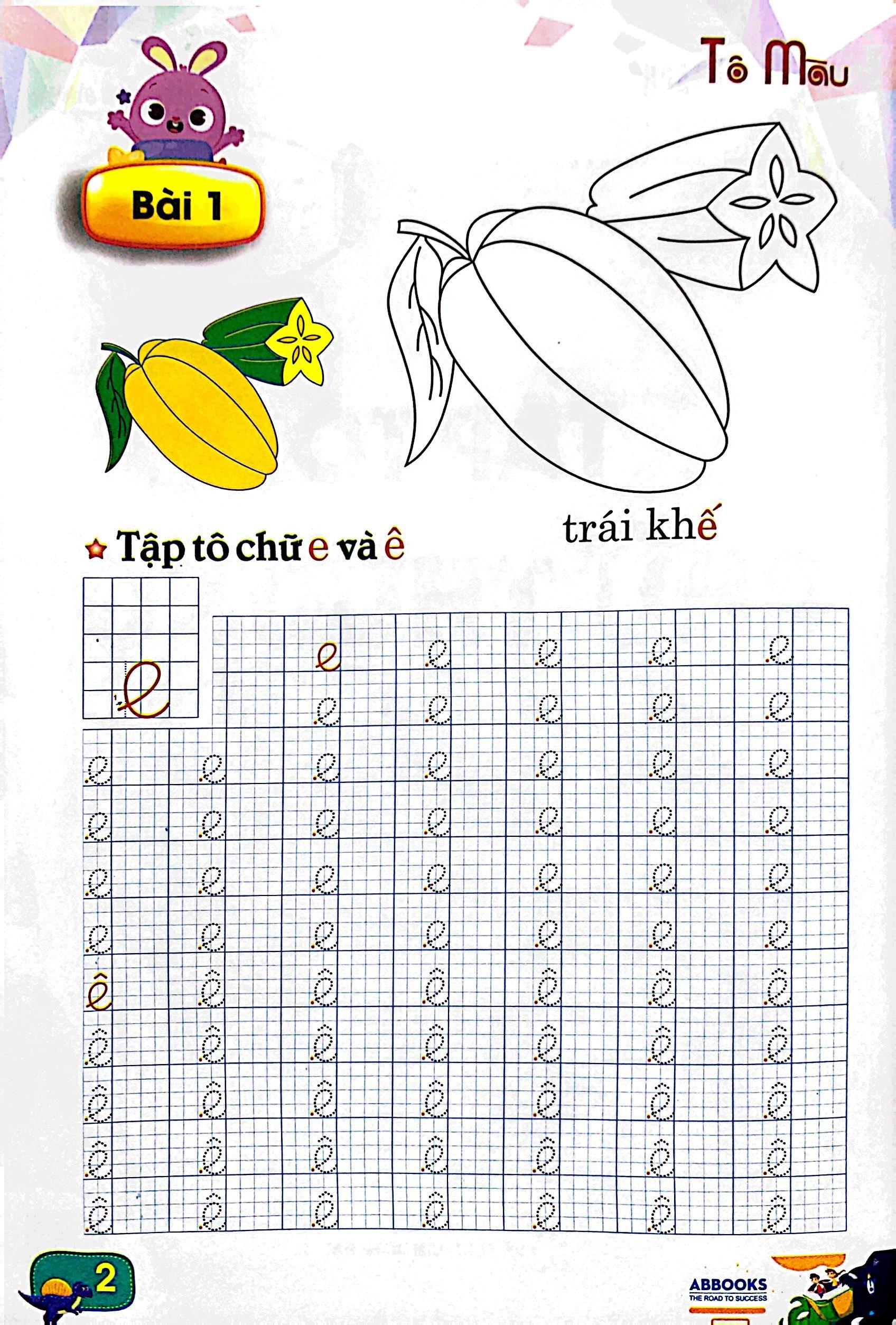 Luyện Tay Cầm Bút - Tập Tô Chữ Thường