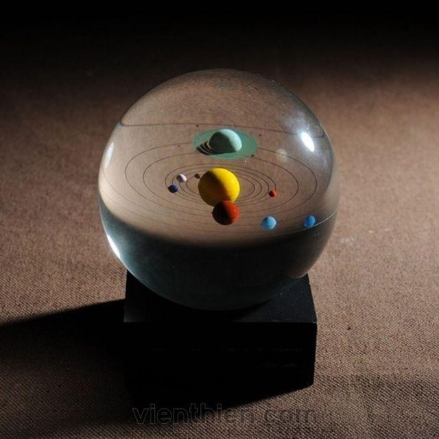 Quả cầu thủy tinh Hệ mặt trời - Solar Crystal Ball 8cm