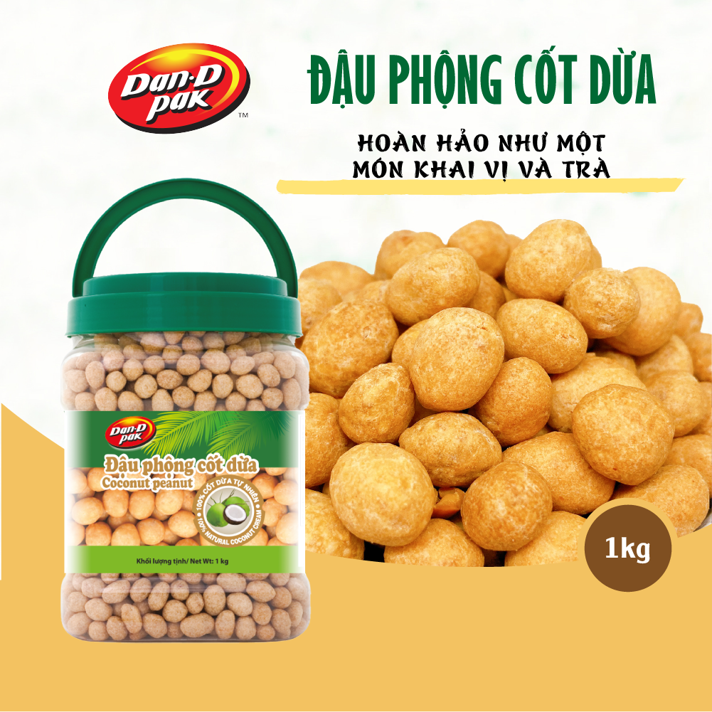 - Đậu Phộng Cốt Dừa Tự Nhiên xuất khẩu Canada - Coconut Peanut 1kg