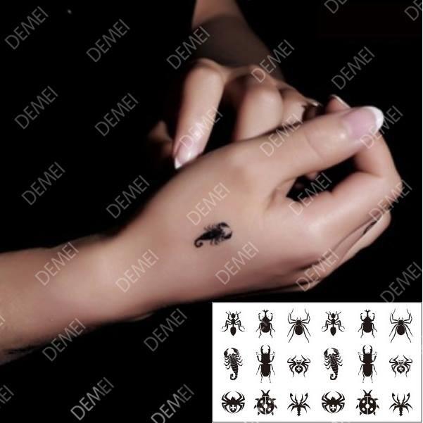 Hình xăm dán nhện 10x6cm + quà tặng kèm