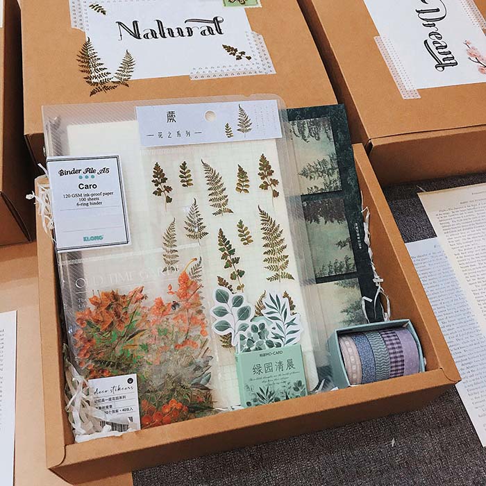 Quà tặng LuvGift set trang trí sổ Bullet Journal Natural Luv99