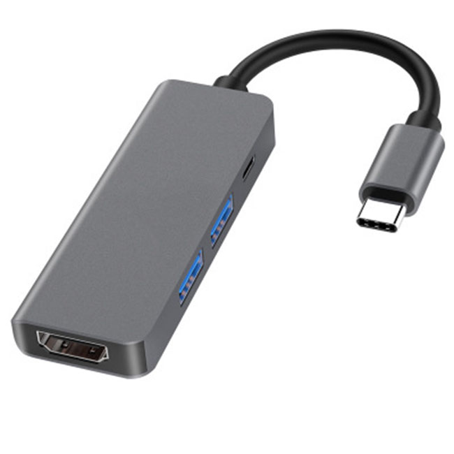 Hub chia USB Type-C 5 Cổng HDMI/USB 3.0/SD/TF US01 - Hàng chính hãng