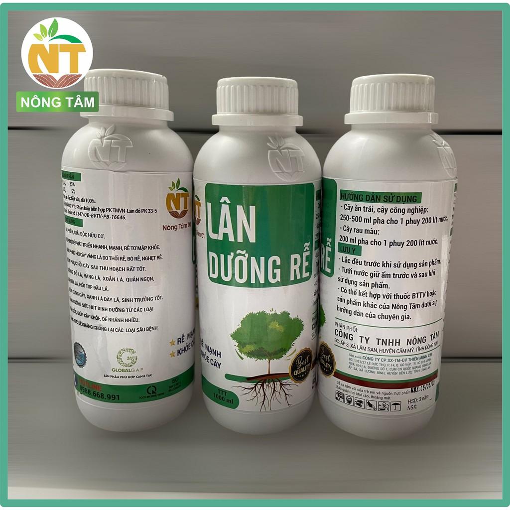 Phân bón siêu dưỡng rễ, kích rễ, chuyên dùng cho rau màu, cây ăn quả, chai 1000ml