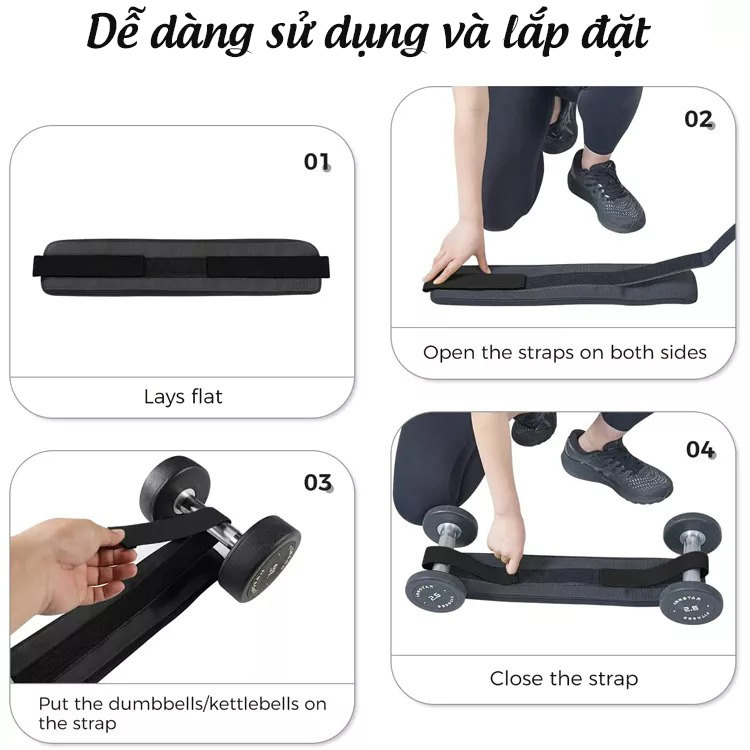 Đai Treo Tạ Đơn Hỗ Trợ Tập Mông Hip Thrust