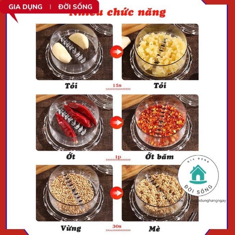 Dụng cụ xay( nghiền ) tỏi ớt gừng bằng tay Việt Nhật giá rẻ