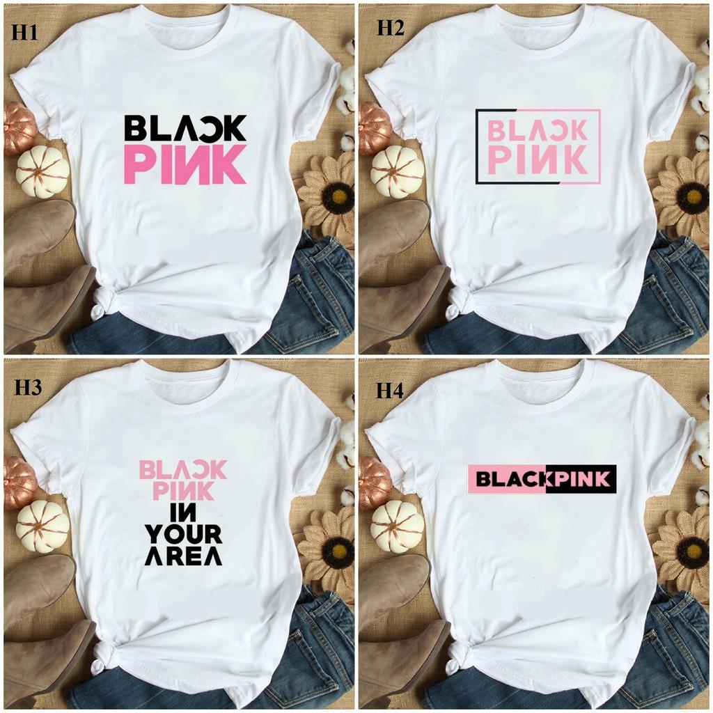 Áo logo BlackPink Áo phông thun in logo BlackPink