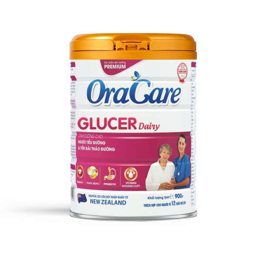 Sữa Oracare Glucer Dairy lon 900g - Dinh dưỡng cho người tiểu đường &amp; tiền đái tháo đường