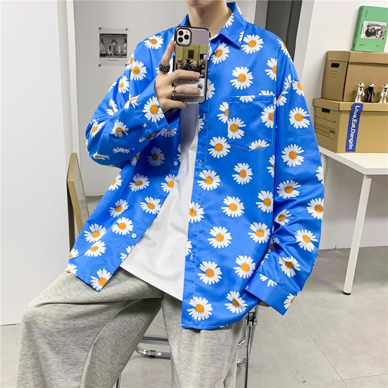 Áo Sơ Mi Nam Dài Tay Họa Tiết Hoa Văn Size S-3Xl