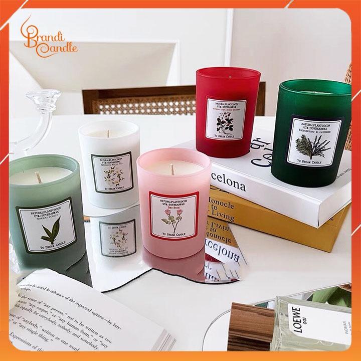 Nến thơm không khói yu dream candle hũ sắc màu