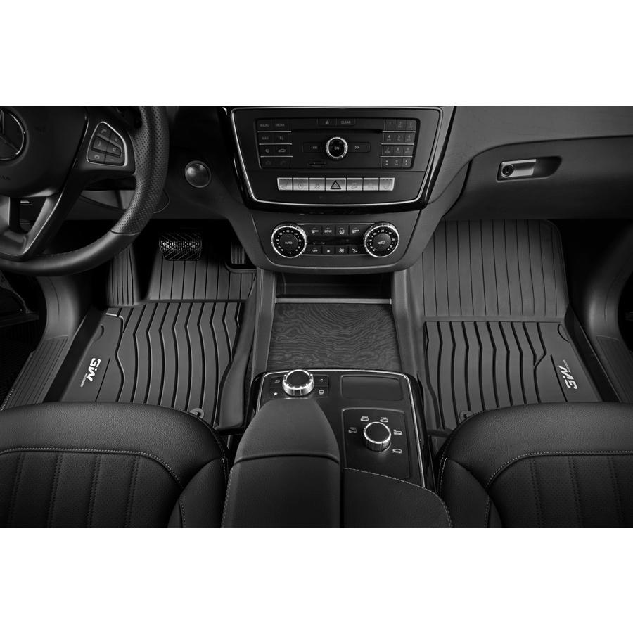Thảm lót sàn xe ô tô Mercedes GLE 2019- đến nay Nhãn hiệu Macsim 3W chất liệu nhựa TPE đúc khuôn cao cấp - màu đen
