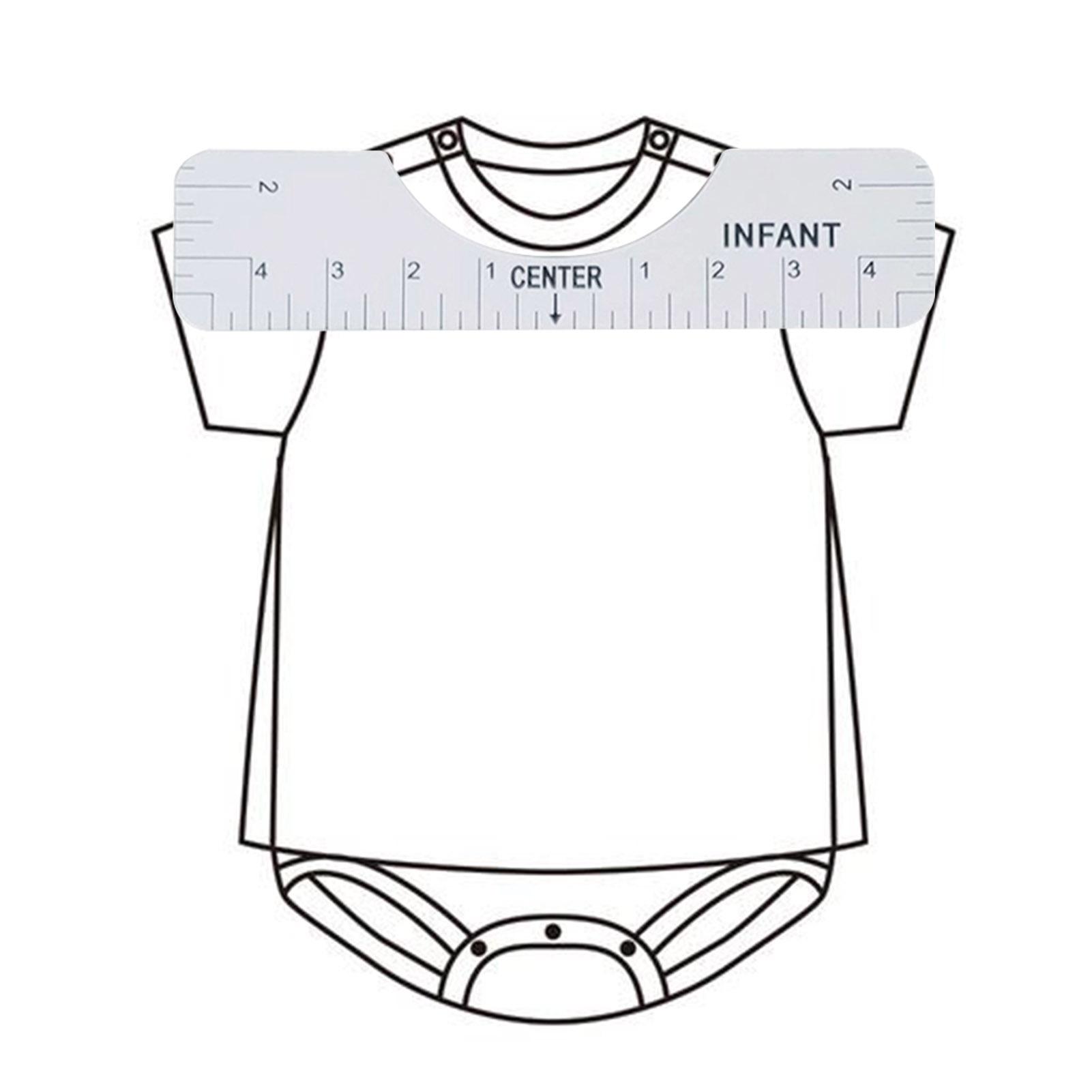 Set 4 Thước Đo May Mặc T-Shirt Kích Thước Người Lớn Pvc