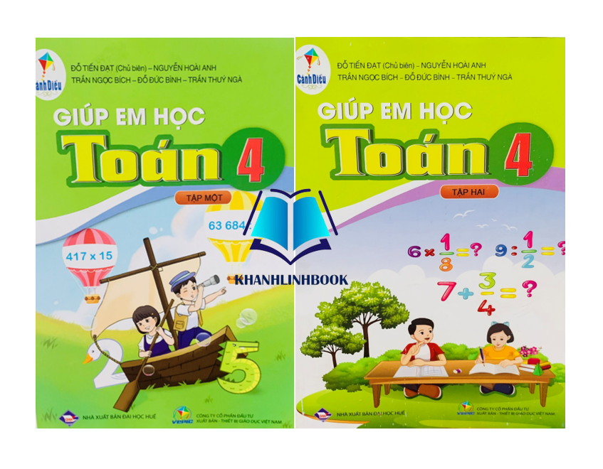 Sách - Combo Giúp em học toán 4 - tập 1 + 2