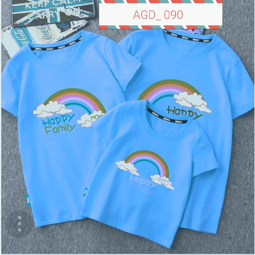 Áo gia đình mẫu cầu vòng - MÃ AGD 090
