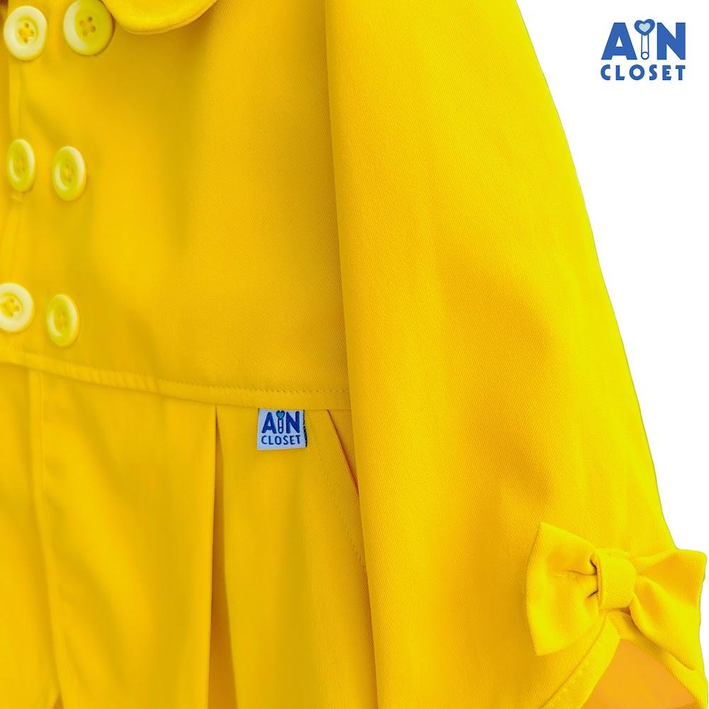 Áo Khoác thời trang bé gái họa tiết Mangto Vàng Kaki lụa - AICDBGKVTWD8 - AIN Closet