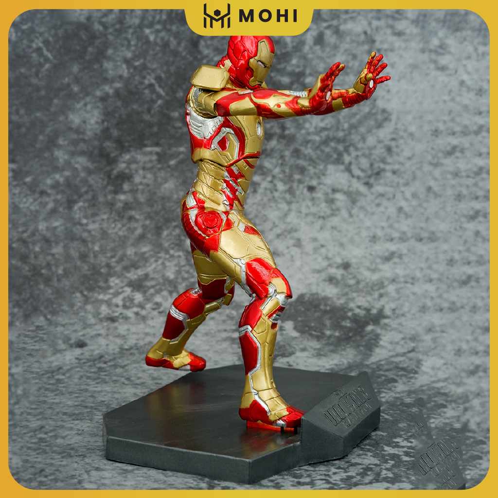 [CÓ BOX] - Mô Hình Marvel Ironman MK42 siêu chất, cao 19cm - Figure Ironman - Hộp đẹp