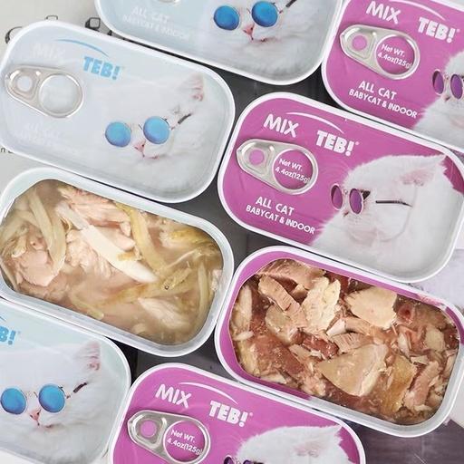 PATE MÈO TEB! TM SERIES HỘP 125G 9 LOẠI THỊT CHO MÈO LỚN MÈO CON CAO CẤP