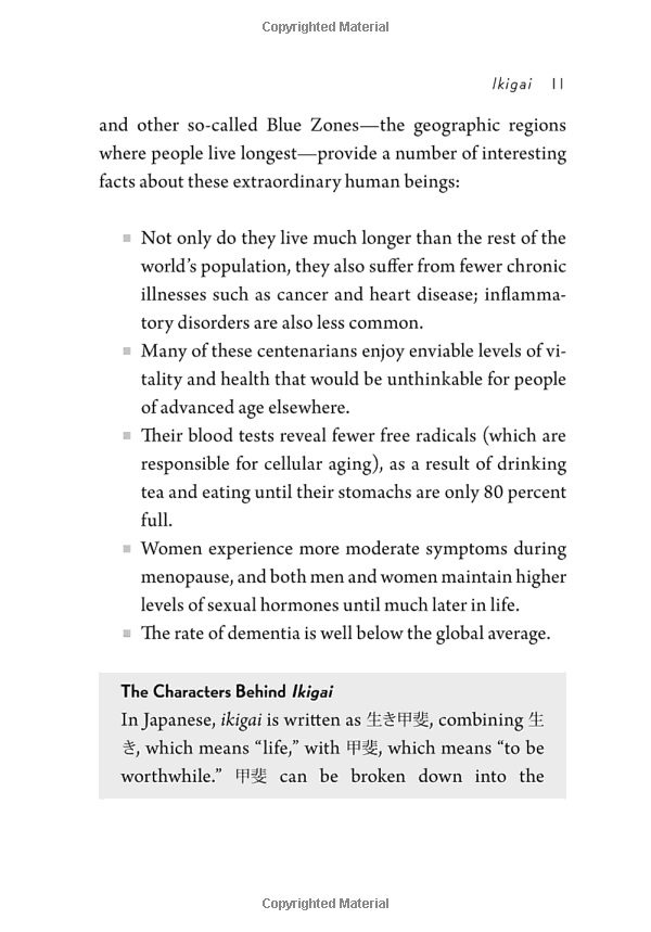 Ikigai : The Japanese Secret To A Long And Happy Life