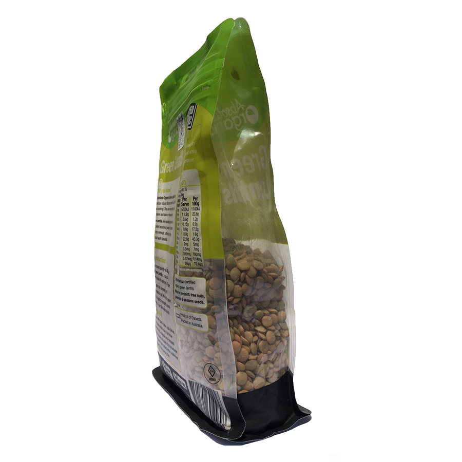 Đậu lăng xanh Green Lentils Absolute Organic  túi 400g