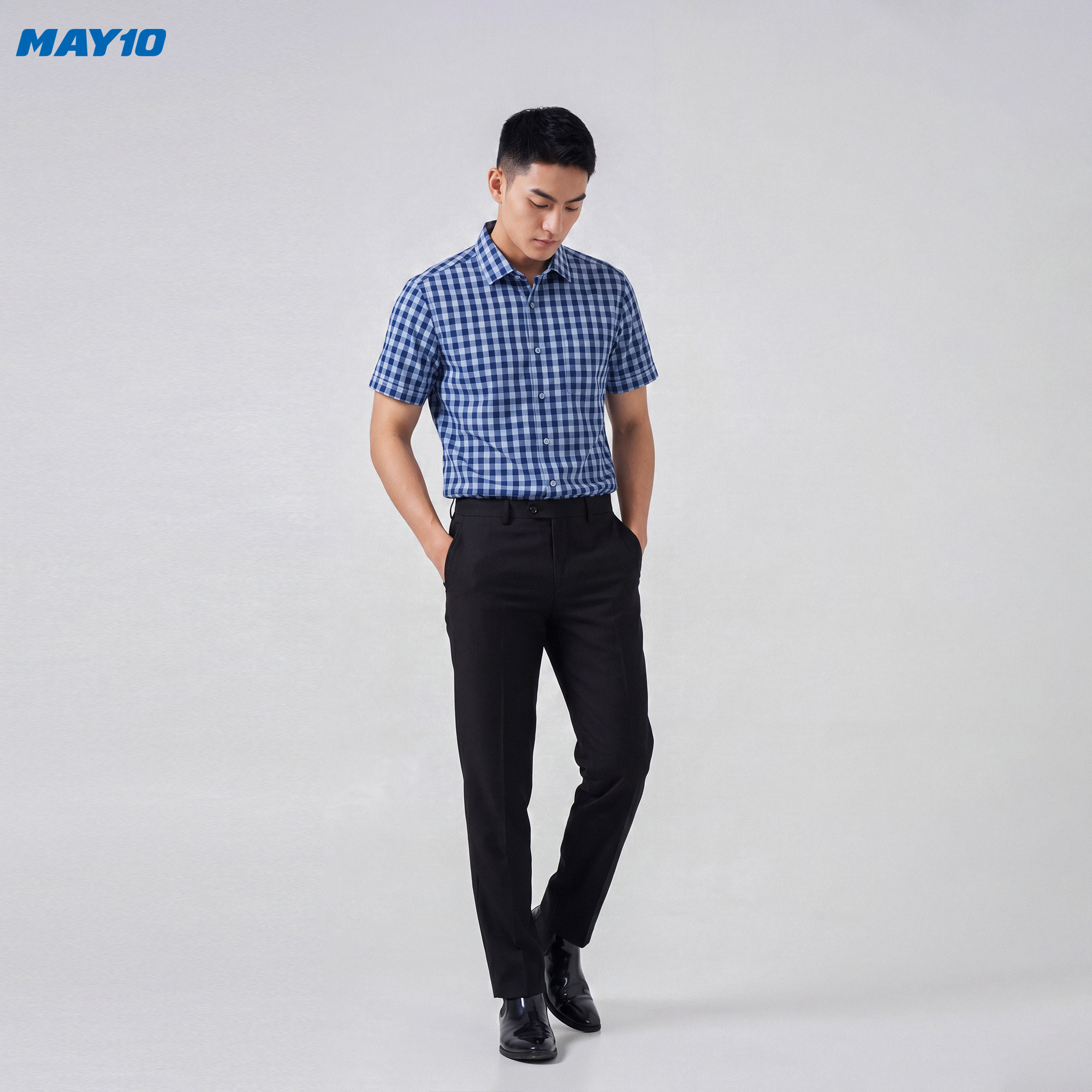 Áo Sơ mi nam cộc tay May 10 form SlimFit mã 010126003 màu 3