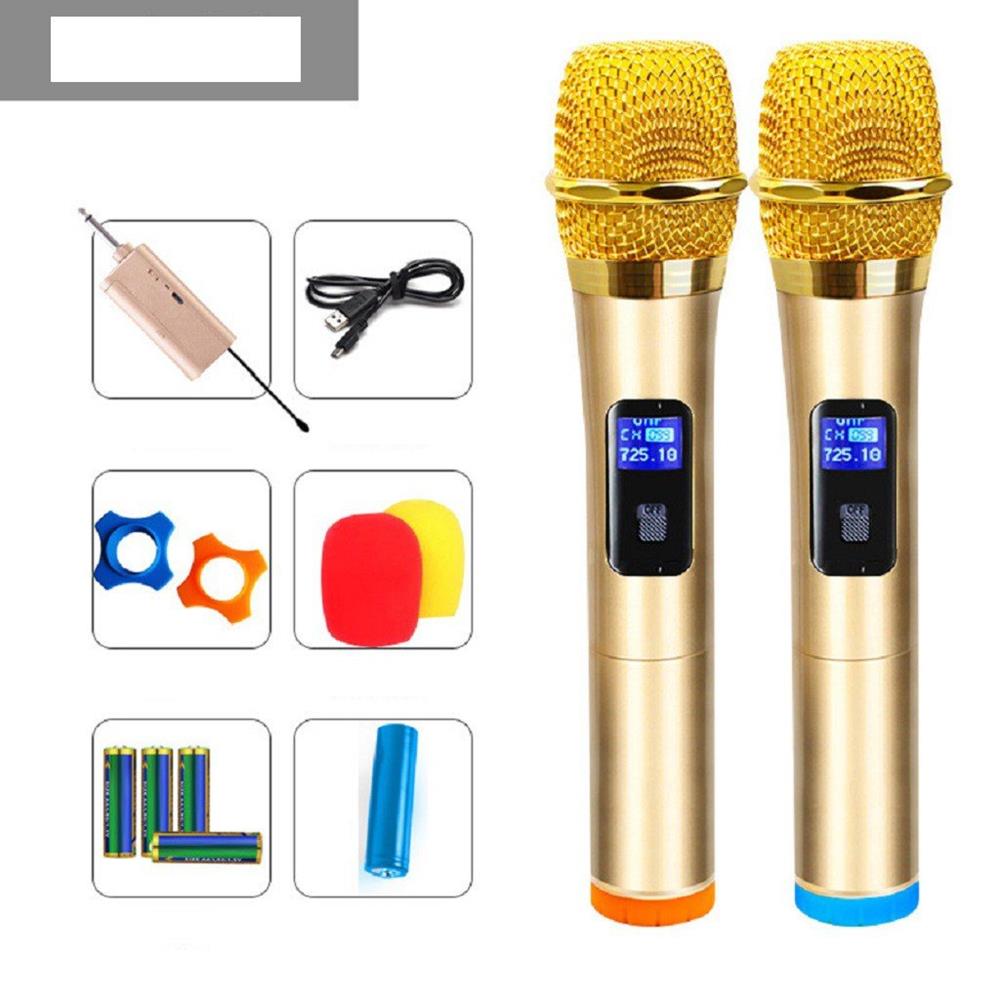 Bộ 2 Micro Không Dây karaoke VINETTEAM S30 cao cấp ,Sóng UHF Dành Cho Amly , Loa Kéo - Hỗ Trợ Các Thiết Bị Có Jack Cắm 3.5mm Và 6.5mm 2 Chống Lăn Mic , 04 Viên Pin- Hàng chính hãng