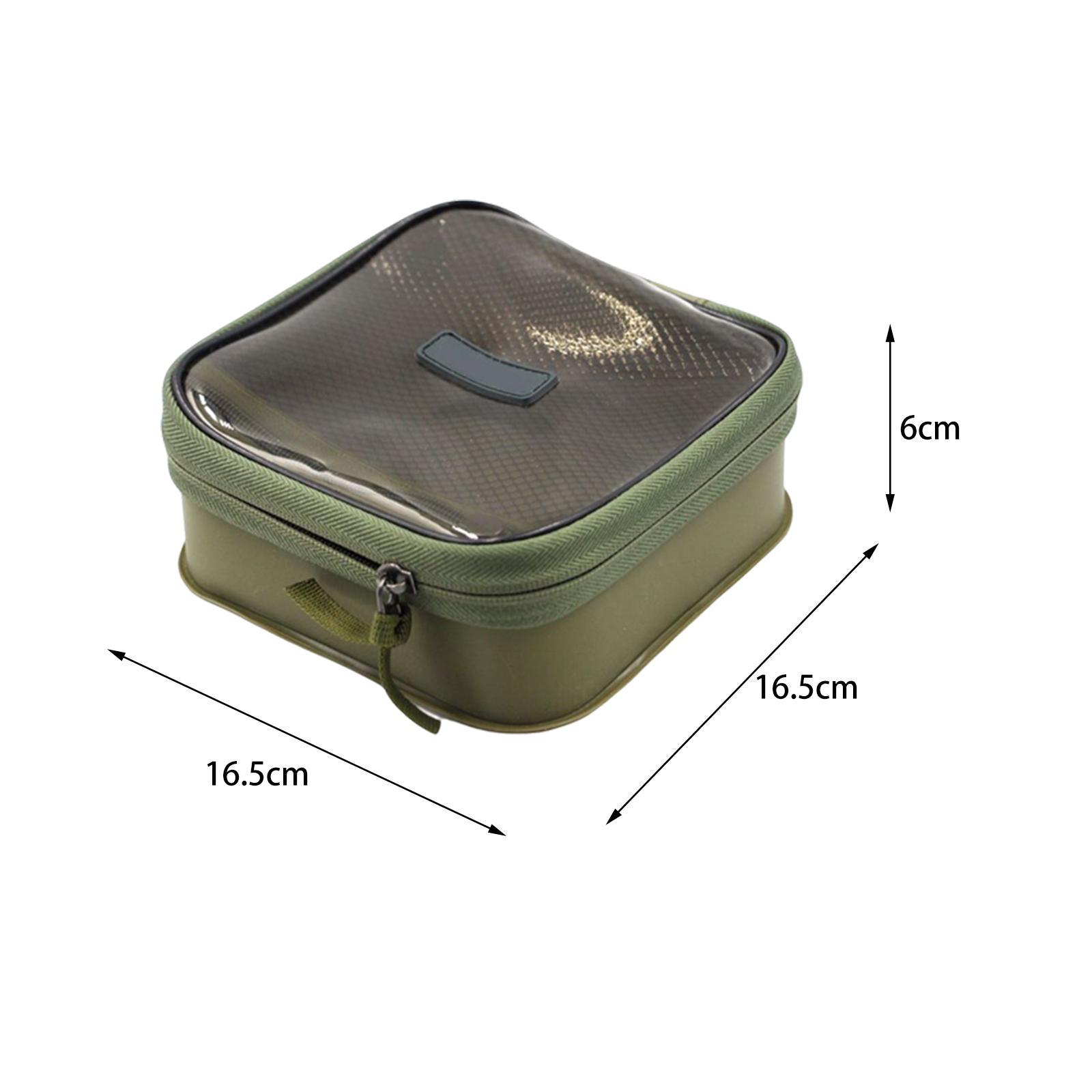 Water Resistant Fishing Tackle Bag Storage Bag Square EVA Fishing Accessories for Baitcasting Outdoor Raft Reels Fly Fishing