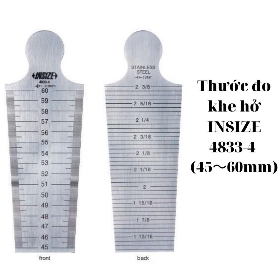Thước đo khe hở INSIZE 4833-4 (45〜60mm)