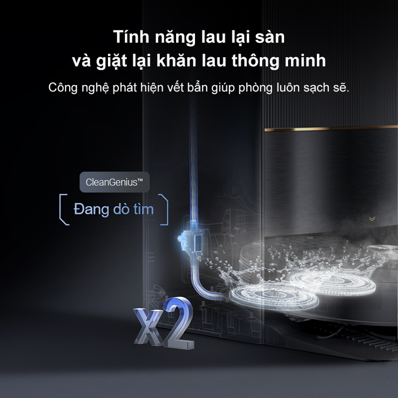 Robot Hút Bụi Lau Nhà DREAME L20 ULTRA 2023 Công Nghệ Tự Động Bơm Xả Nước Giặt Sấy Giẻ Nước Nóng Khử Khuẩn Ion Tạo Bản Đồ Siêu Nhanh Tự Động Nâng Hạ Giẻ Lau Camera AI Mới Nhất Diện Tích Hoạt Động 300 m2 Lực Hút 7000 Pa - Hàng Chính Hãng