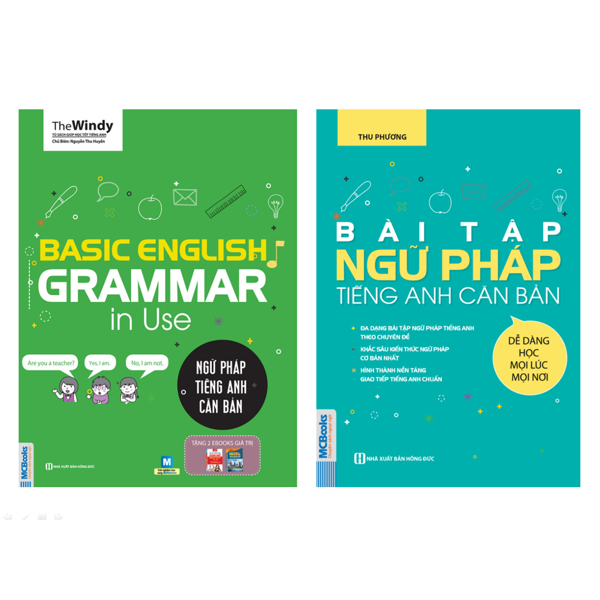 Combo 2 Cuốn: Bài Tập Và Ngữ Pháp Tiếng Anh Căn Bản