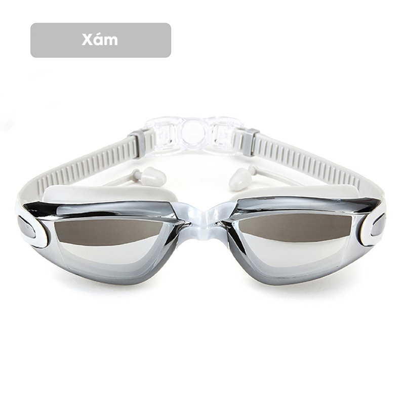 Kính Bơi Có Bịt Tai Cao Cấp Dành Cho Nam &amp; Nữ – Có Tráng Gương, Chống Tia UV &amp; Chống Sương Mù | Chính Hãng D Danido