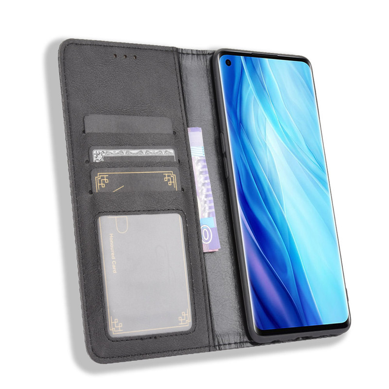 Bao da Fashion Wallet dành cho Oppo Reno4 4G có ngăn đựng thẻ, đựng tiền, quai gập