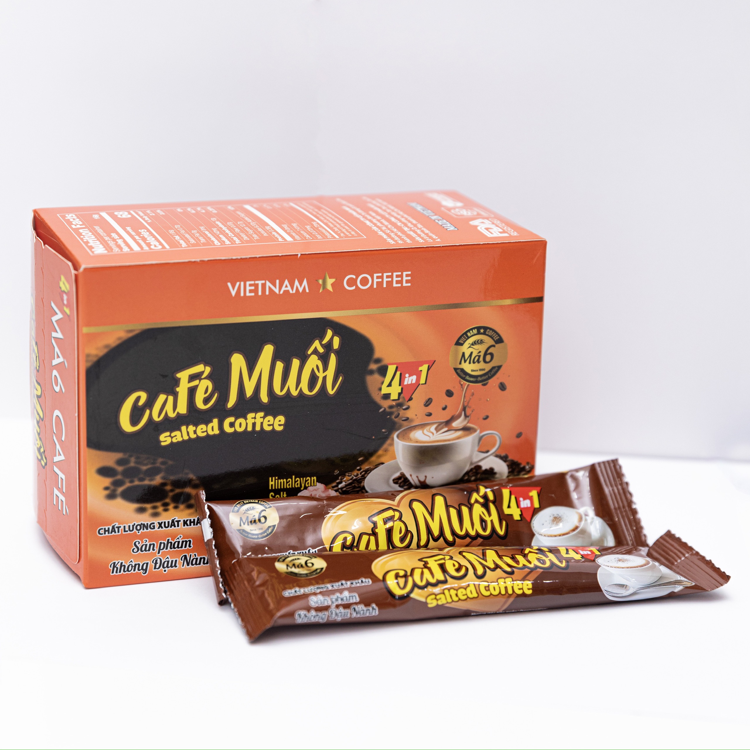 Cà phê Muối- MÁ 6-cà phê hòa tan 4in1