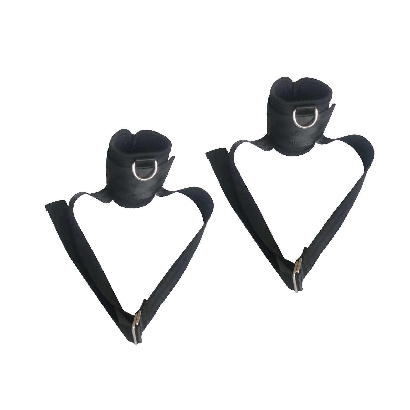 Dumbbell Ankle Strap Ankle Weights Straps Portable Fittings Dumbbell Attachment Sturdy Tibialis Trainer Ankle Cuffs for Fitness Bodybuilding