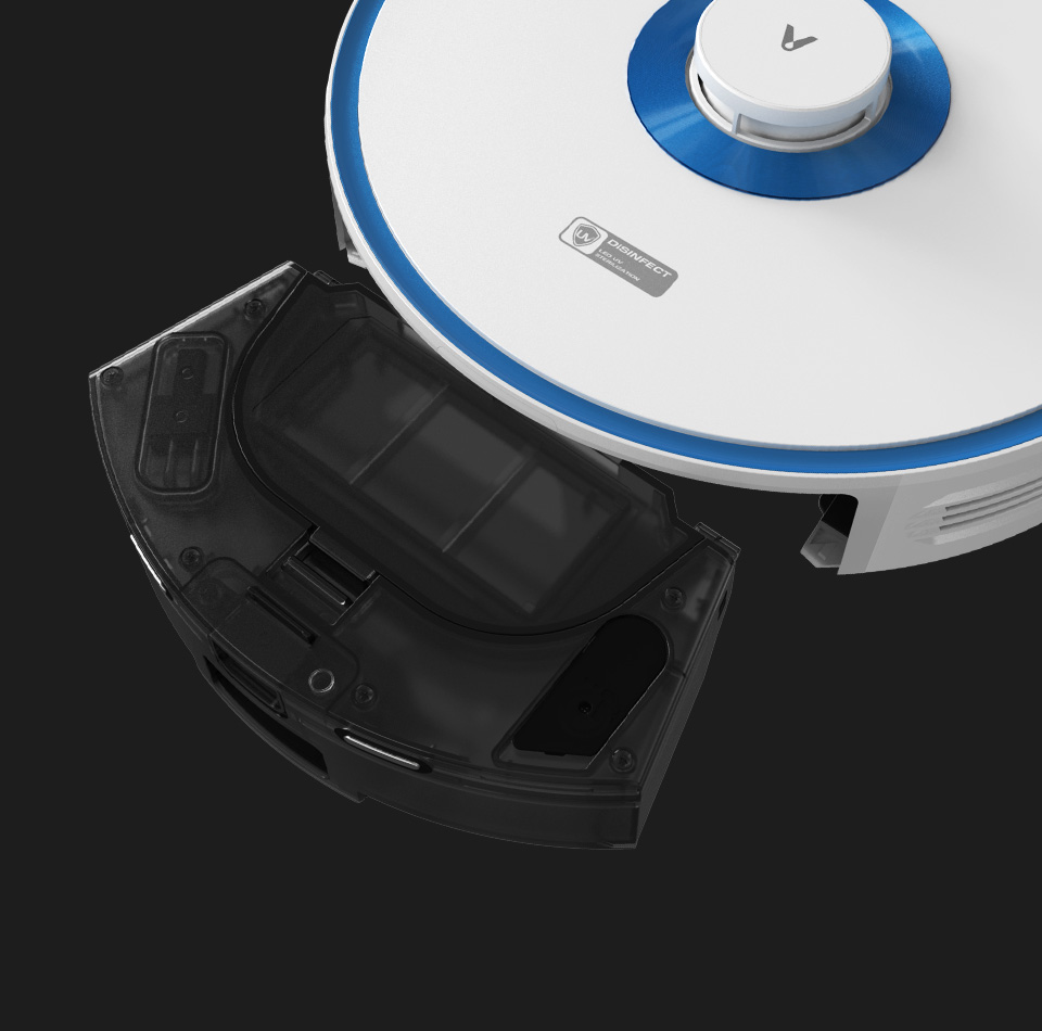 Robot Hút Bụi Lau Nhà Xiaomi Vacuum E5 - Kết Nối App Điện Thoại Thuật Toán Thông Minh Cảm Biến Chống Rơi Rớt Lực Hút 2000 Pa - Hàng Chính Hãng