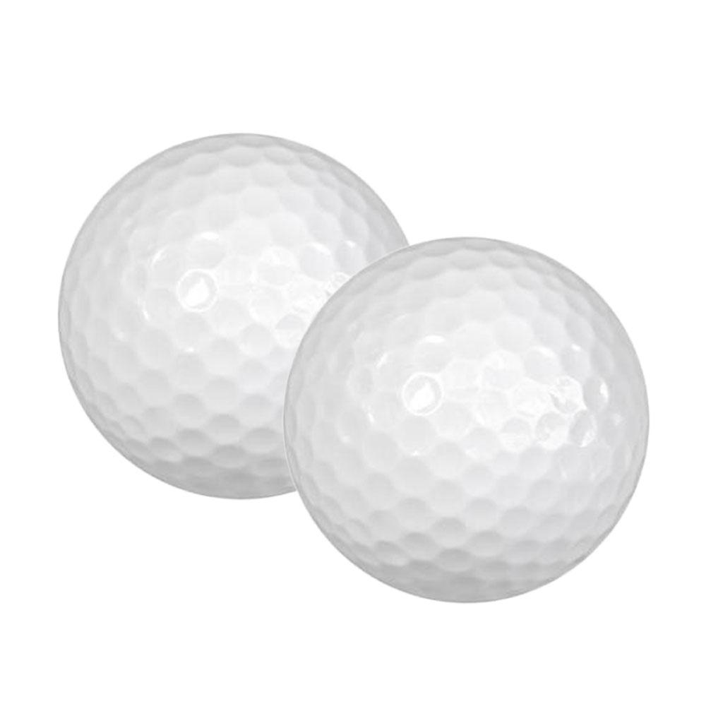 2x 2 Pieces Golf Practice Balls Indoor Outdoor Range Golf Training Balls