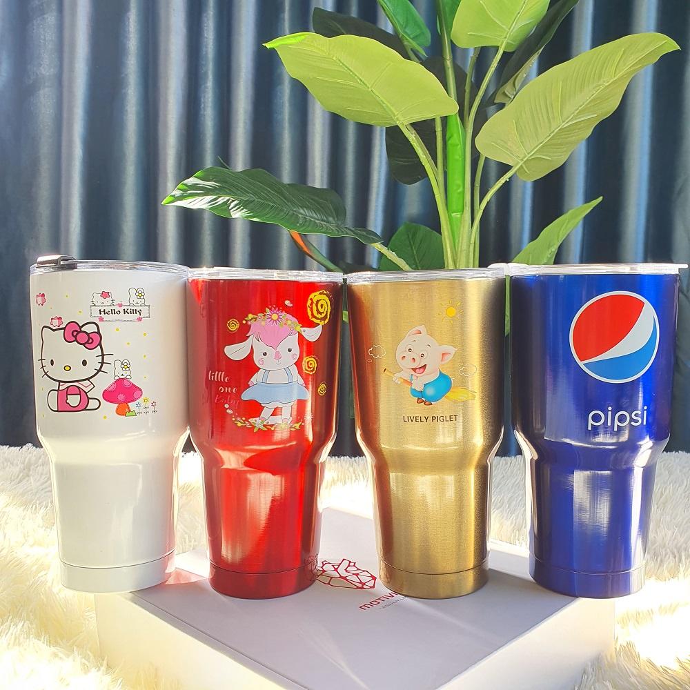 Bình Ly giữ nhiệt Thái Lan 900ml inox 304 cao cấp + Tặng Kèm Full Phụ Kiện Ống Hút Và Túi Đựng