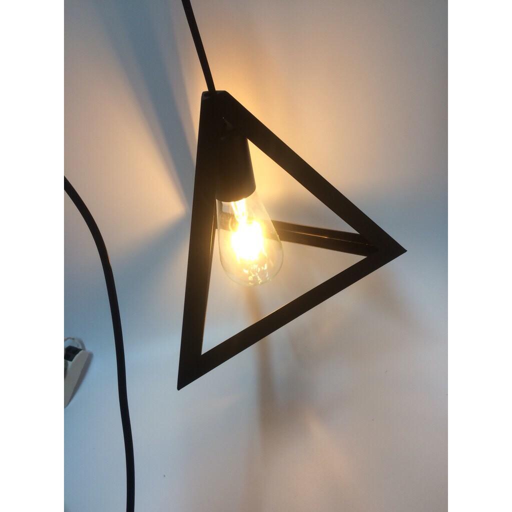 ĐÈN THẢ TRẦN KHỐI TAM GIÁC TRANG TRÍ - KÈM BÓNG LED 5W -ẢNH THẬT
