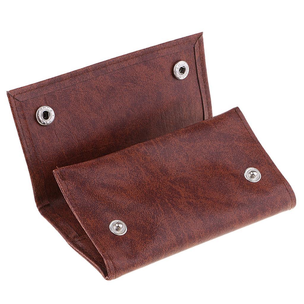 2pcs Portable PU Leather Tobacco Holder Pouch Bag Pipe Case