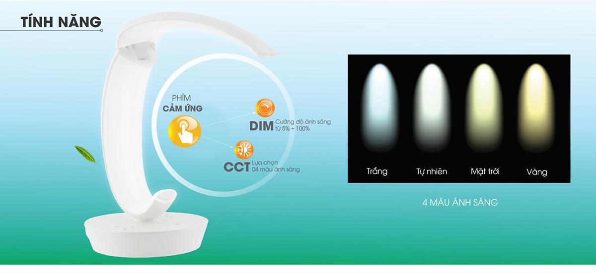 Đèn bàn LED Rạng Đông chính hãng model RD-RL-39