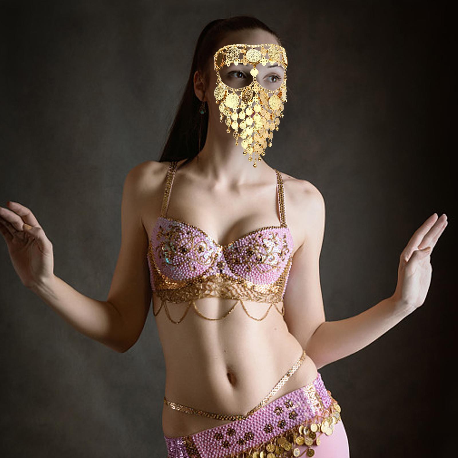 Belly , Metal Veils Dancing Accessories Masquerade for Costume Party Supplies
