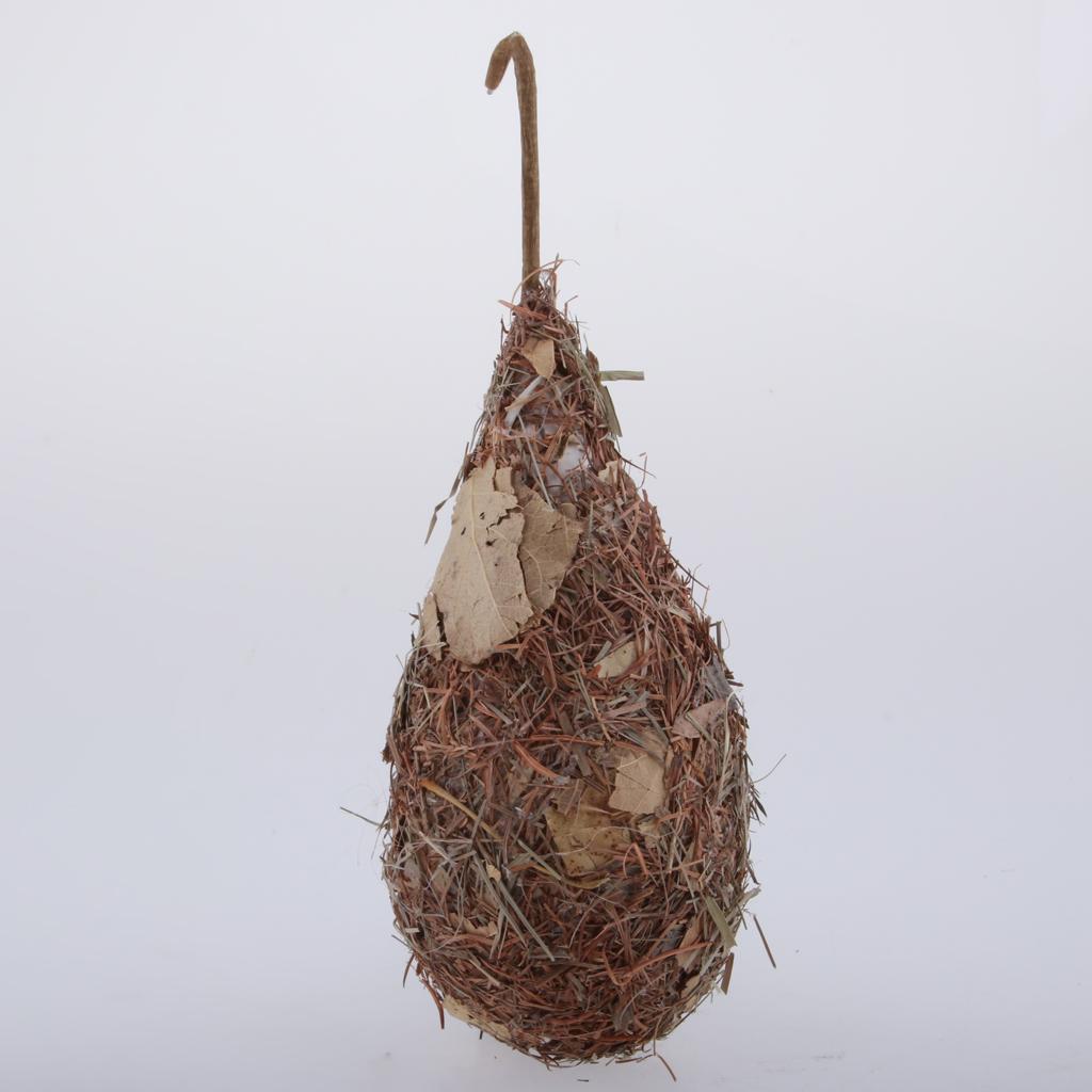 Handmade Straw Bird Nest House Hatch Breeding Grass Cave