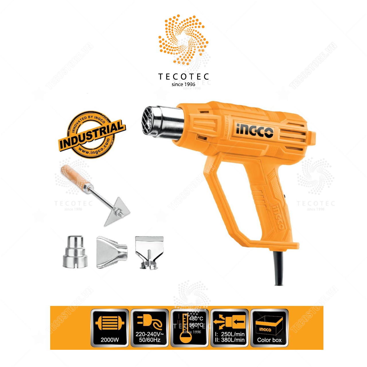 Máy thổi hơi nóng INGCO HG200038