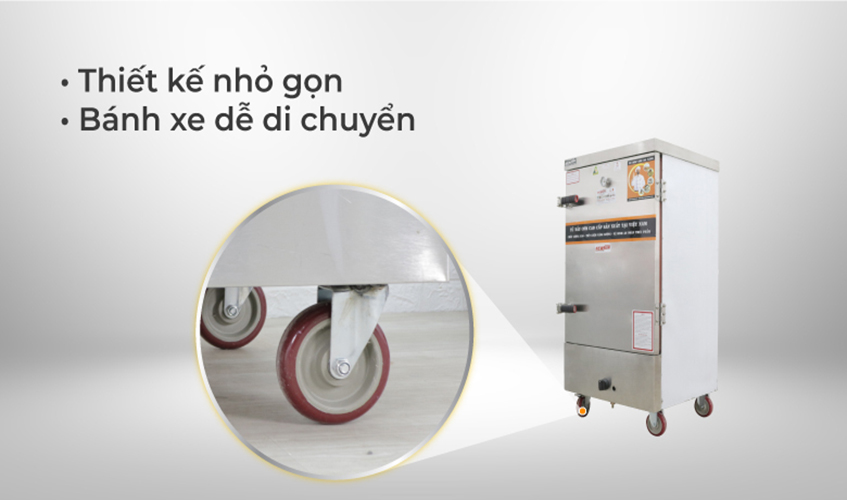 Tủ Hấp Giò Chả, Thực Phẩm 60 Kg Bằng Điện Gas 10 Khay inox 304 NEWSUN, Năng Suất Cao - Hàng Chính Hãng