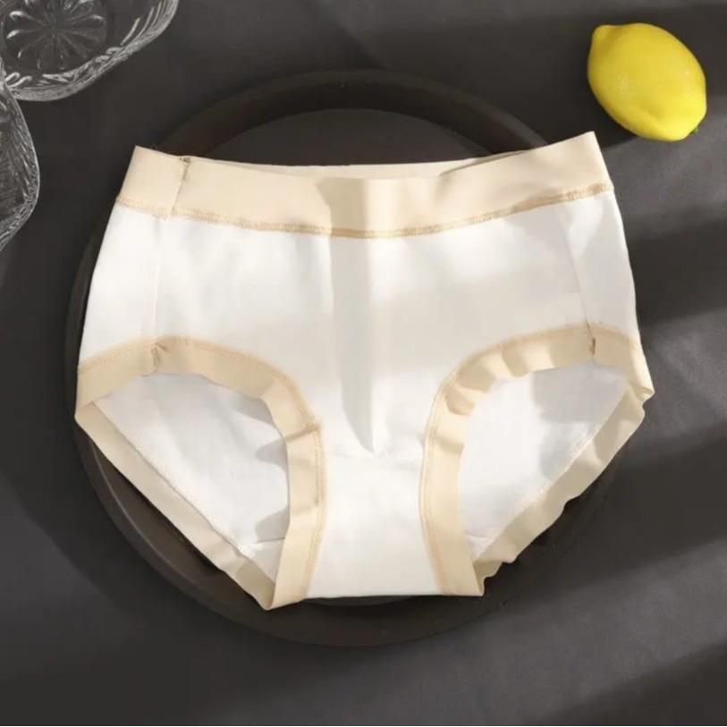 Quần lót nữ điềuhoà khángkhuẩn cho nữ, chất cotton, viền su lớn, thoáng khí, ôm mông, thấm hút mồ hôi cực tốt Women Đen - Trắng