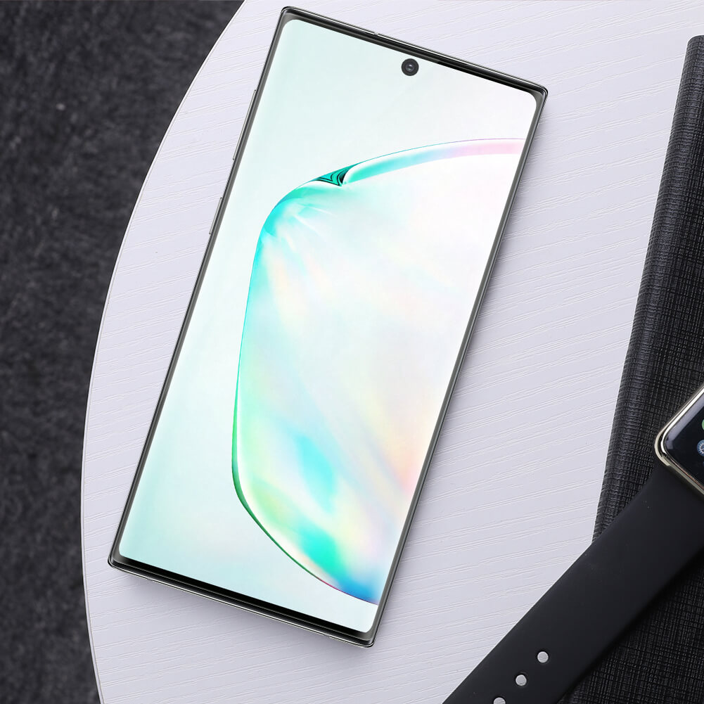 Miếng dán kính cường lực cho Samsung Galaxy Note 10 Plus full màn hình 3D hiệu Kuzoom Protective Glass - Hàng nhập khẩu